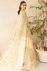 3-PC Unstitched Embroidered LU'ZELLA By Farasha | Golden Aura