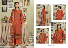 WP 378 Unstitched KARANDI Embroidered - 3PC - Afreen By Wania