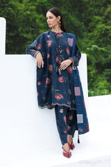 Digital Printed Viscose Silk Shirt & Shalwar by Baroque