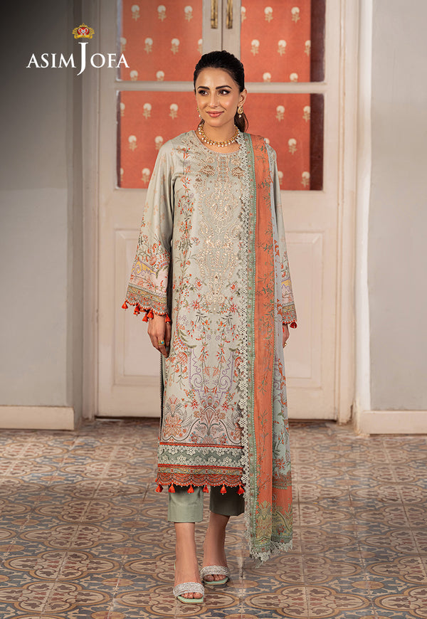 AJAR-02 - 3Piece - Aira Summer Print Collection By Asim Jofa