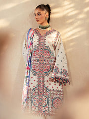 92 - A | 3Pc Unstitched Suit Luxury Lawn Mehroze By Binilyas