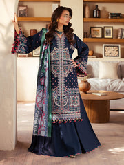 92 - B | 3Pc Unstitched Suit Luxury Lawn Mehroze By Binilyas