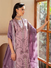 93 - A | 3Pc Unstitched Suit Luxury Lawn Mehroze By Binilyas