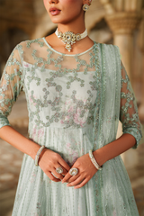 3-PC Unstitched Printed Charmeuse Printed Formals By Iznik | UE-553