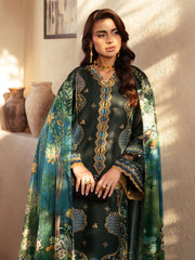 94 - A | 3Pc Unstitched Suit Luxury Lawn Mehroze By Binilyas