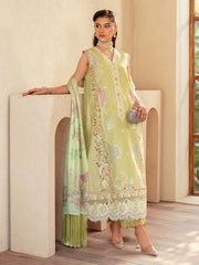 94 - B | 3Pc Unstitched Suit Luxury Lawn Mehroze By Binilyas