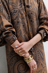 Digital Printed Viscose Silk Shirt & Trouser  by Baroque
