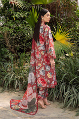 AF-PL-6017-PETUNIA | 3PC Unstitched Lawn Digital Print Sheen By Alizeh