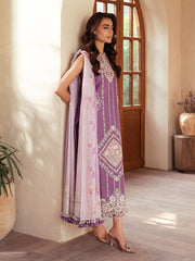 96 - A | 3Pc Unstitched Suit Luxury Lawn Mehroze By Binilyas