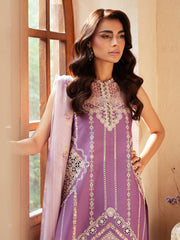 96 - A | 3Pc Unstitched Suit Luxury Lawn Mehroze By Binilyas