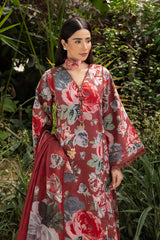 AF-PL-6017-PETUNIA | 3PC Unstitched Lawn Digital Print Sheen By Alizeh