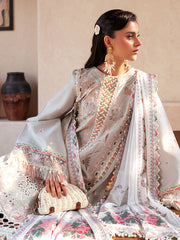 97 - A | 3Pc Unstitched Suit Luxury Lawn Mehroze By Binilyas