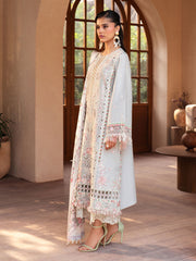 97 - A | 3Pc Unstitched Suit Luxury Lawn Mehroze By Binilyas