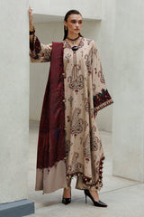 Digital Printed Viscose Silk Back Sleeve & Trouser by Baroque
