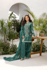 Unstitched 3-PC Embroidered Lawn Vital Collection By Sobia Nazir - VT25-9B