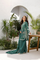 Unstitched 3-PC Embroidered Lawn Vital Collection By Sobia Nazir - VT25-9B