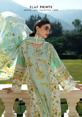 EPE-06A | 3PC Unstitched Suit Digital Printed Lawn Prints By Elaf Premium