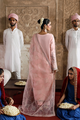 3-PC Unstitched Chffon Embroidered Romansiyyah By Emaan Adeel | GULSHEEN