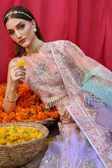 3-PC Unstitched Embroidered & Hand Embellished Jhoomro By Nureh | NL-81B Daria