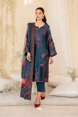 3-PC Unstitched Embroidered Jacquard Exclusive Formals by Iznik | UE-379