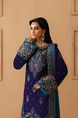 3-PC Unstitched Chiffon Embroidered Sheherzadi By Emaan Adeel | Dalia