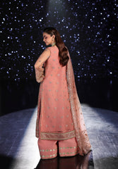 3-PC Unstitched Embroidered Organza Stardum Foirmals By Elaf Premium | ESH-05 BEYOND BEAUTY