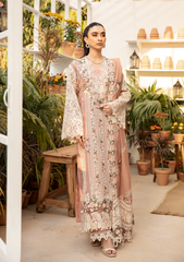 Unstitched 3-PC Embroidered Luxury Lawn By Elaf | ELM-12 SHAHANA