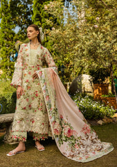 ELK-04A DEAR PARADISE | 3Pc Unstitched Suit Lawn Collection Prints Chikankari By Elaf Premium