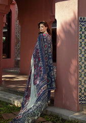 ETS-04A SYLVIE | 3PC Unstitched Suit Embroidered Lawn Signature By Elaf Premium