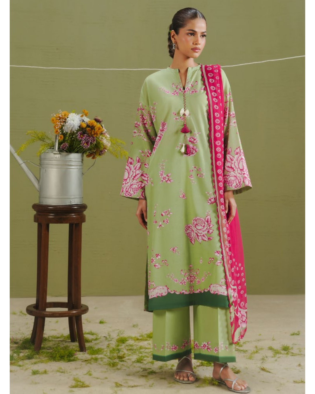 3-PC Unstitched Digital Prints Coco By Zara Shahjahan | Riya-2B