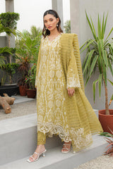 JK-02 MELIS | 3Pc Unstitched Qline Lawn Collection By Qalamkar