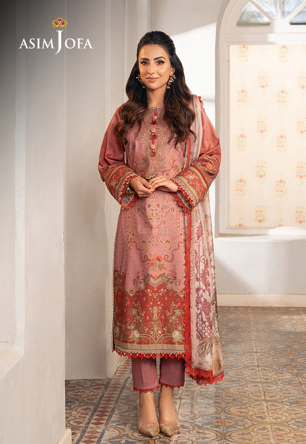 AJAR-08 - 3Piece - Aira Summer Print Collection By Asim Jofa