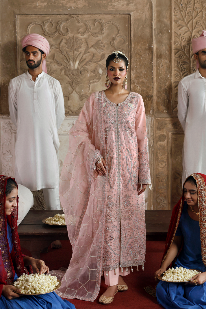3-PC Unstitched Chffon Embroidered Romansiyyah By Emaan Adeel | GULSHEEN