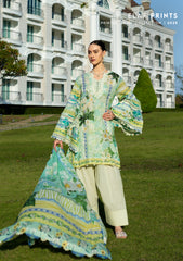 EPE-01B | 3PC Unstitched Suit Digital Printed Lawn Prints By Elaf Premium