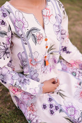 AF-PL-6024-TUBEROSE | 3PC Unstitched Lawn Digital Print Sheen By Alizeh