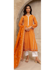 2-PC Shirt Dupatta Unstitched Printed Lawn By Zellbury | 0161