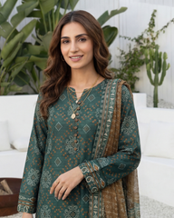 3-PC Stitched Digital Printed Lawn Marina By Tawakkal Fabrics | D-4623