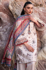 USE-9158 | 3Pc Unstitched Suit Embroidered lawn Summer 25 Drop II By Jazmin