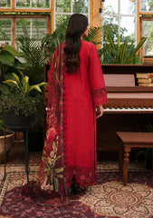 KLE-04 Valentino | 3PC Unstitched Suit Luxury Lawn By Kahf Premium