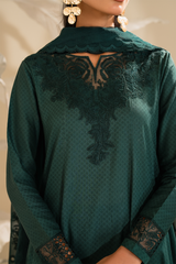 3-PC Unstitched Embroidered Lawn By Iznik | UE-422 Textured Lawn