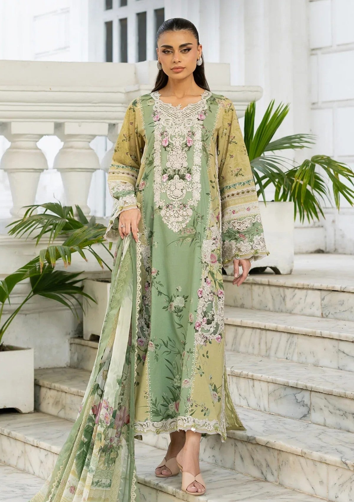 3-PC Unstitched Digital Printed Lawn Signature By Elaf | ELARA