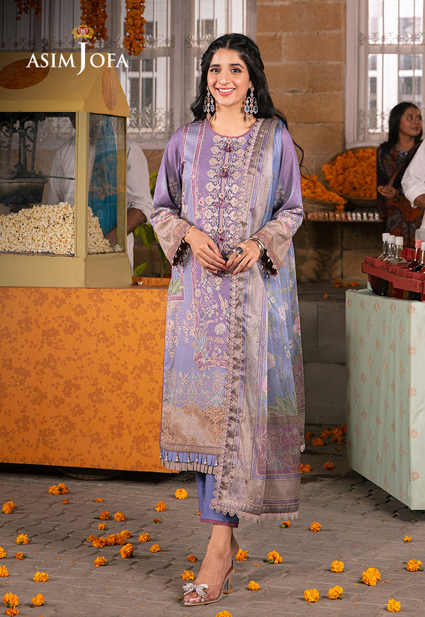 AJAR-05 - 3Piece - Aira Summer Print Collection By Asim Jofa