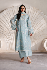 3-PC Unstitched Embroidered Festive Lawn By Iznik | IBE-10