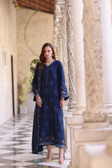 3-PC Unstitched Printed Khaddar Noor By Saadia Asad | Sapphire