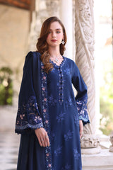 3-PC Unstitched Printed Khaddar Noor By Saadia Asad | Sapphire