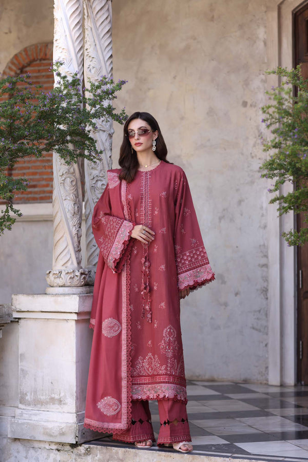 3-PC Unstitched Printed Khaddar Noor By Saadia Asad | Sienna