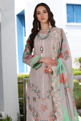 CRS4-11 | 3PC Unstitched Embroidered Lawn Reem By Charizma