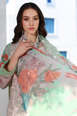 CRS4-11 | 3PC Unstitched Embroidered Lawn Reem By Charizma