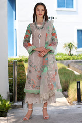 CRS4-11 | 3PC Unstitched Embroidered Lawn Reem By Charizma