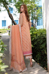 CRS4-21 | 3PC Unstitched Suit Embroidered Lawn Collection Reem By Charizma